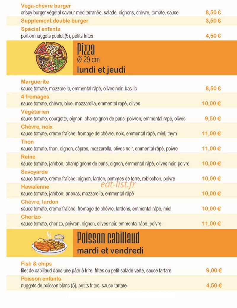 Snack Alouettes — carte page 2