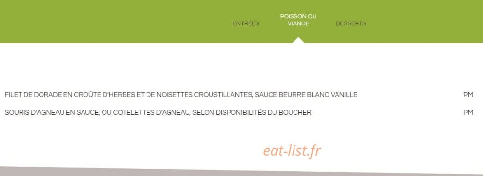 Douce Demeure — carte page 2