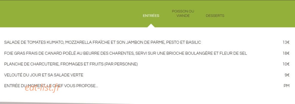 Douce Demeure — carte page 1