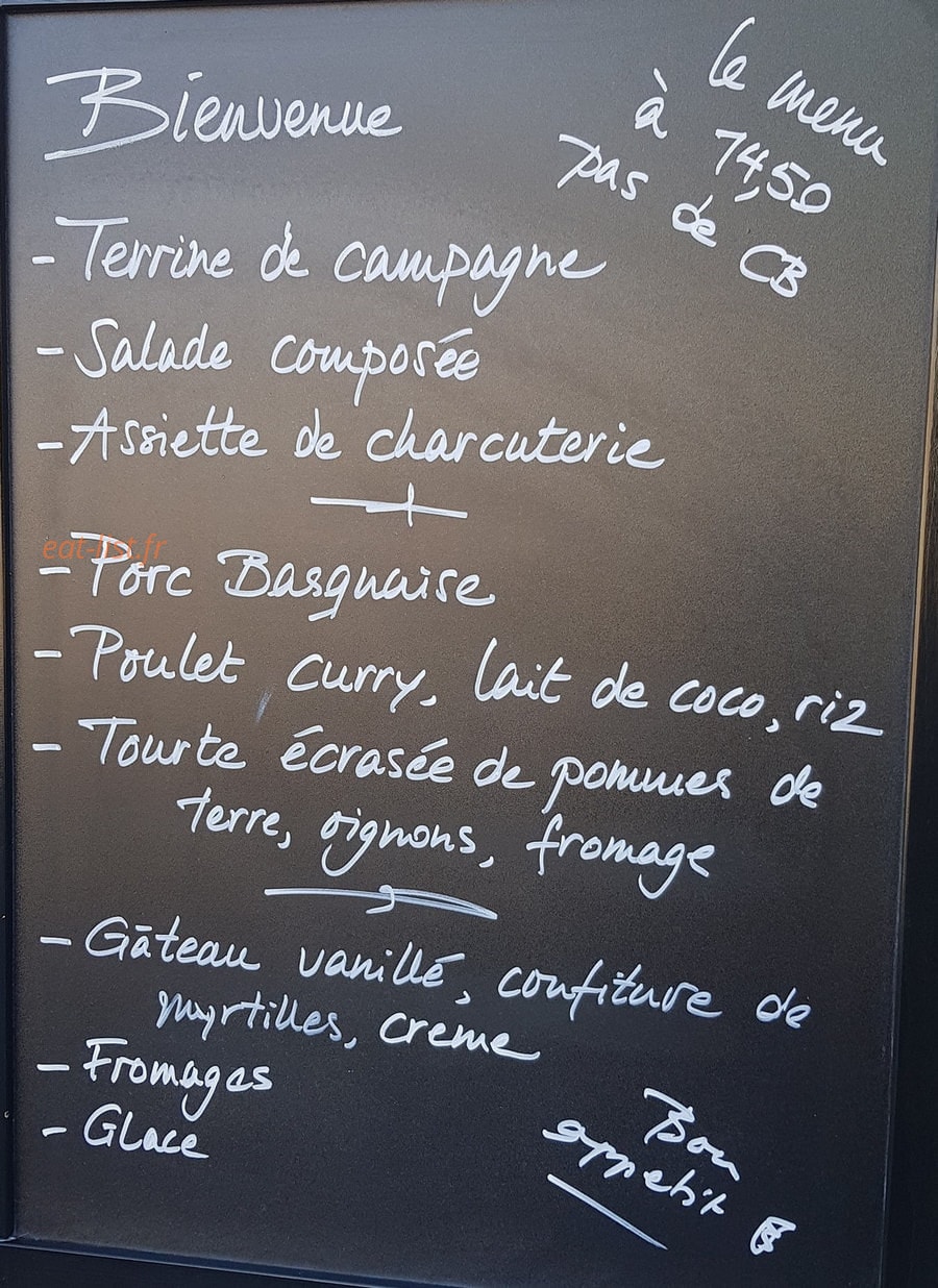 Le Café Du Marché — carte page 1