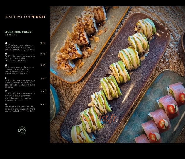 Le katana sushi — carte page 6