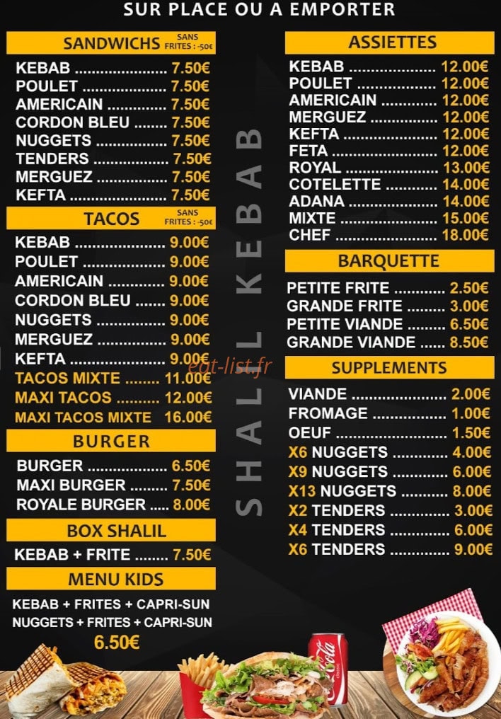 Shalil kebab — carte page 2