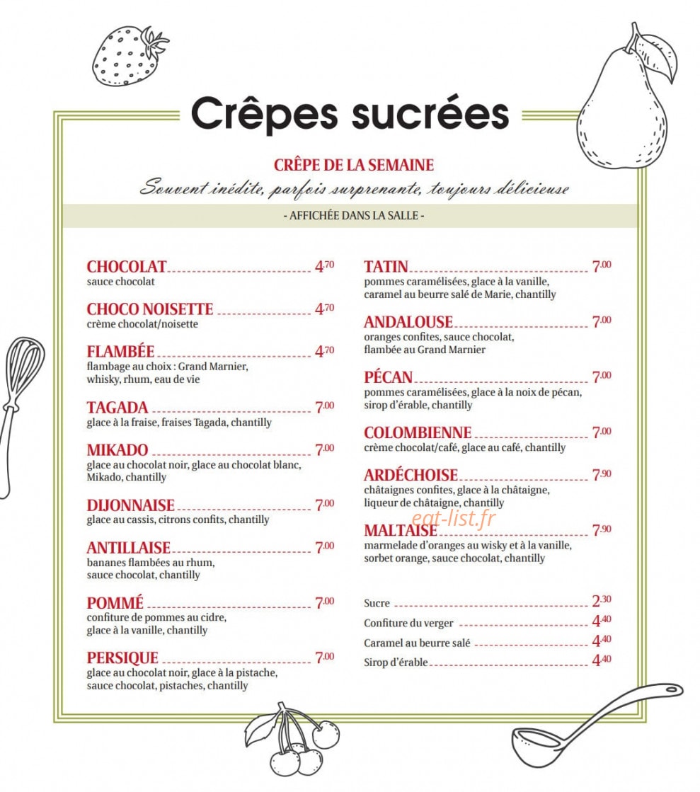 Chez Ma Pomme — carte page 3