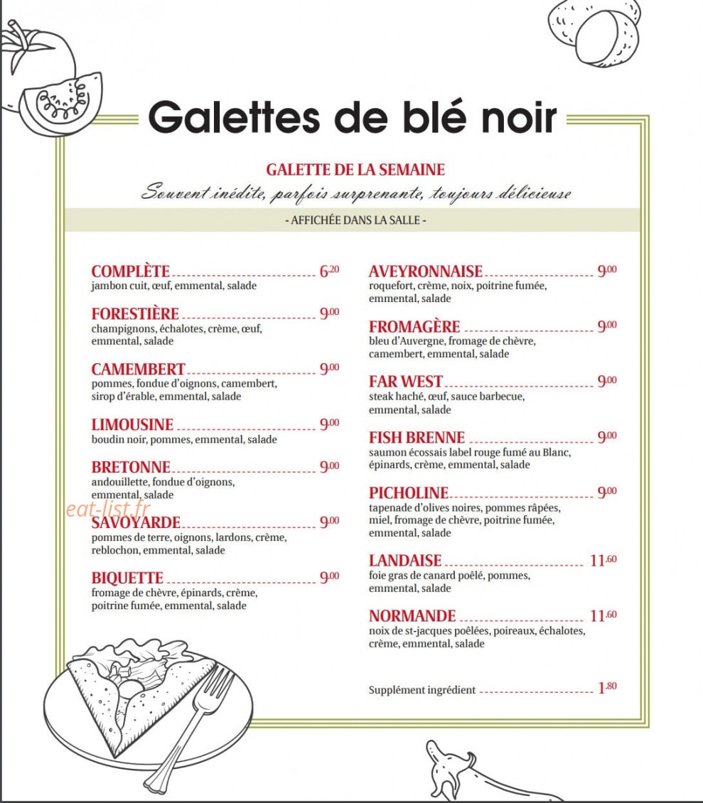 Chez Ma Pomme — carte page 2