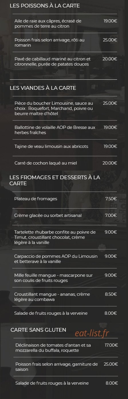 L'auberge de l'étang — carte page 3