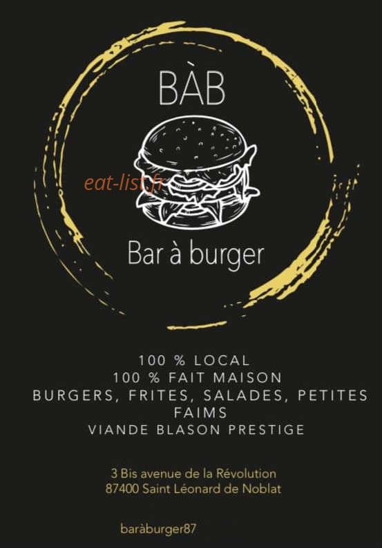 BAB — carte page 1