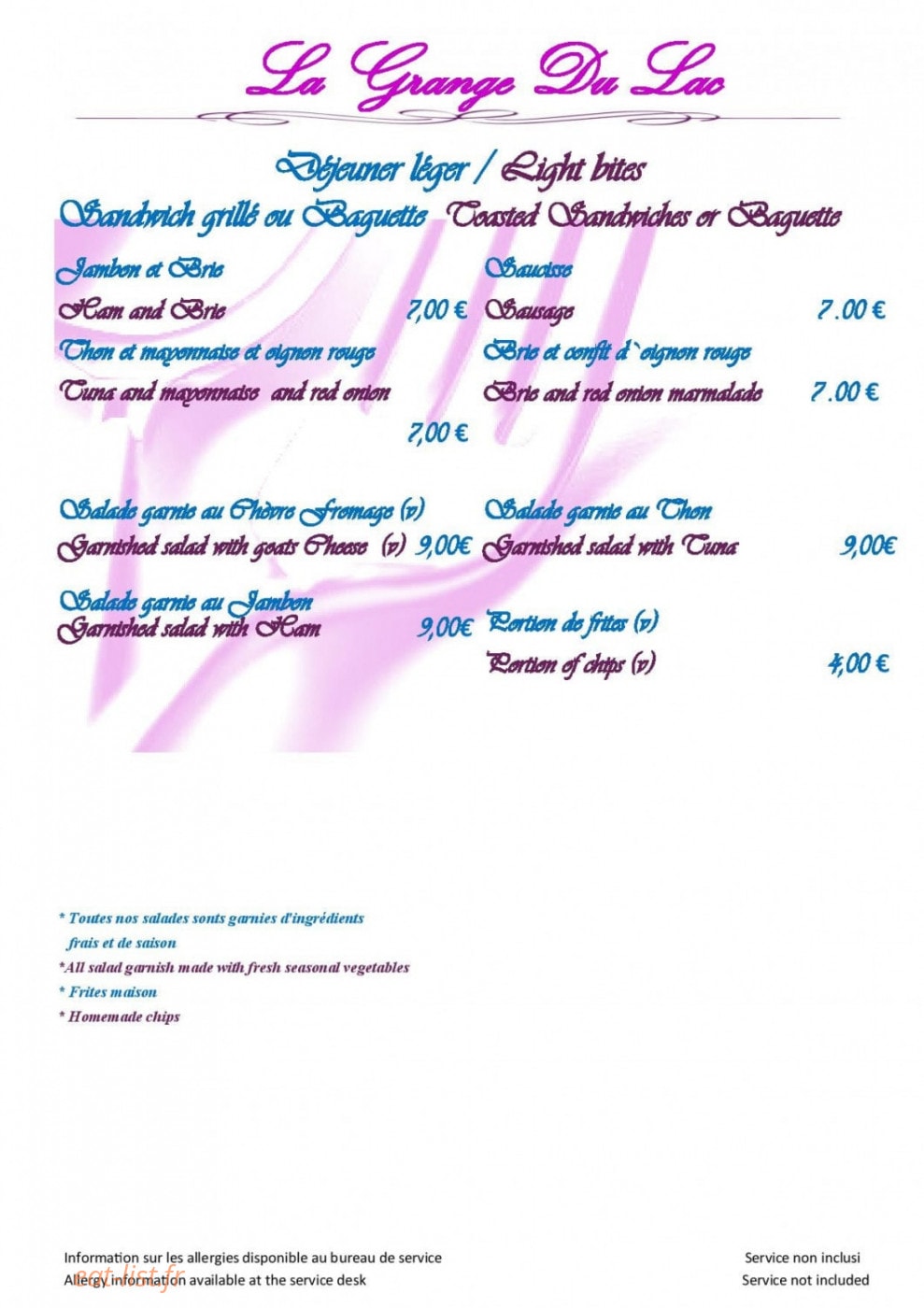 La Grange du Lac — carte page 2