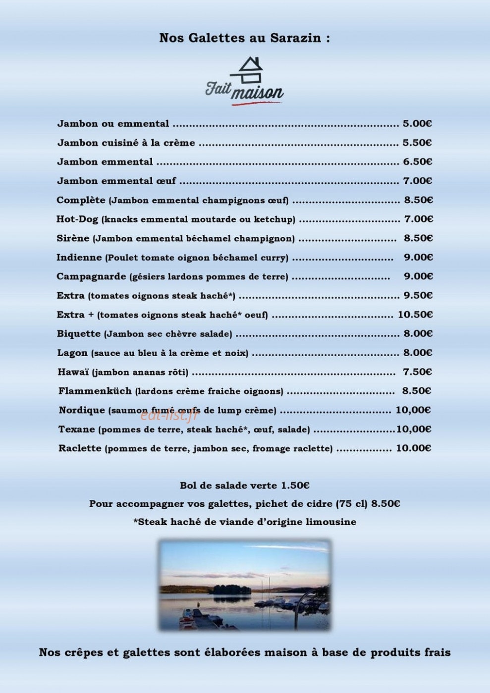 Le Cara'bar — carte page 1