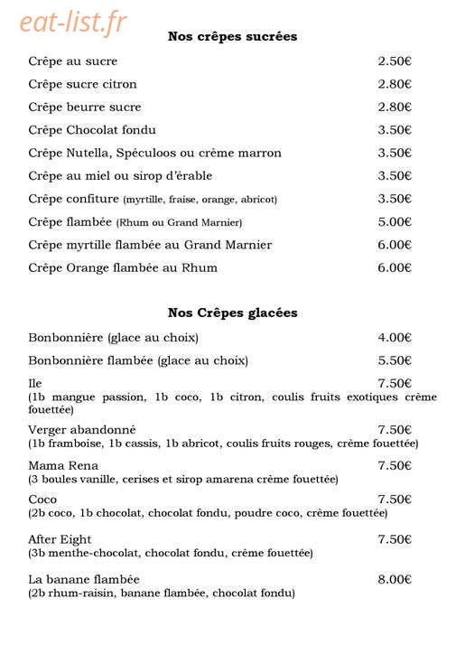 Le Cara'bar — carte page 3