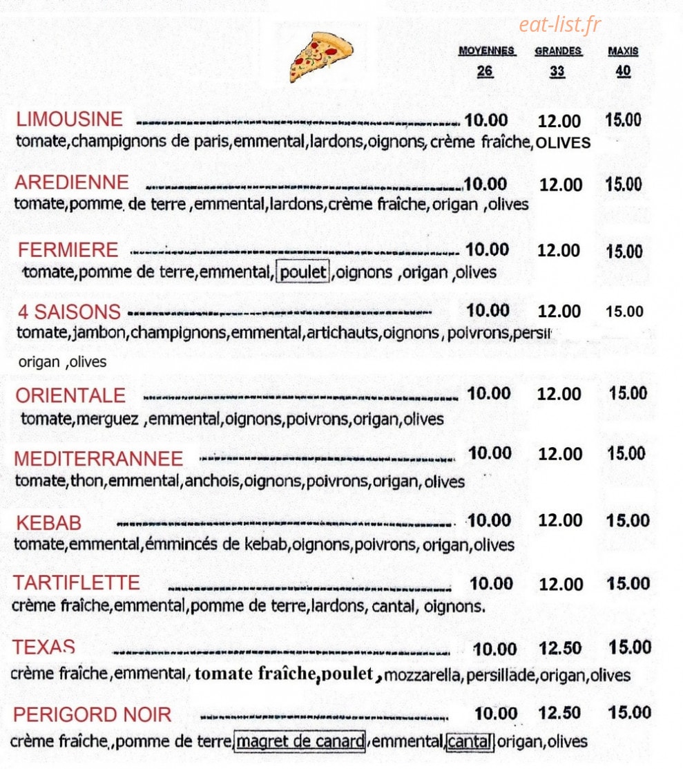 Pizza Gigi — carte page 3
