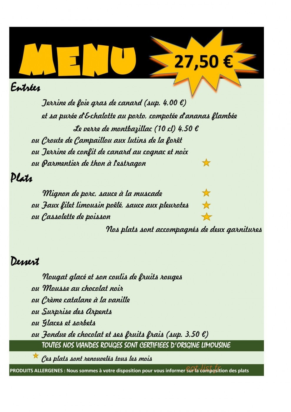 Les Arpents Verts — carte page 1