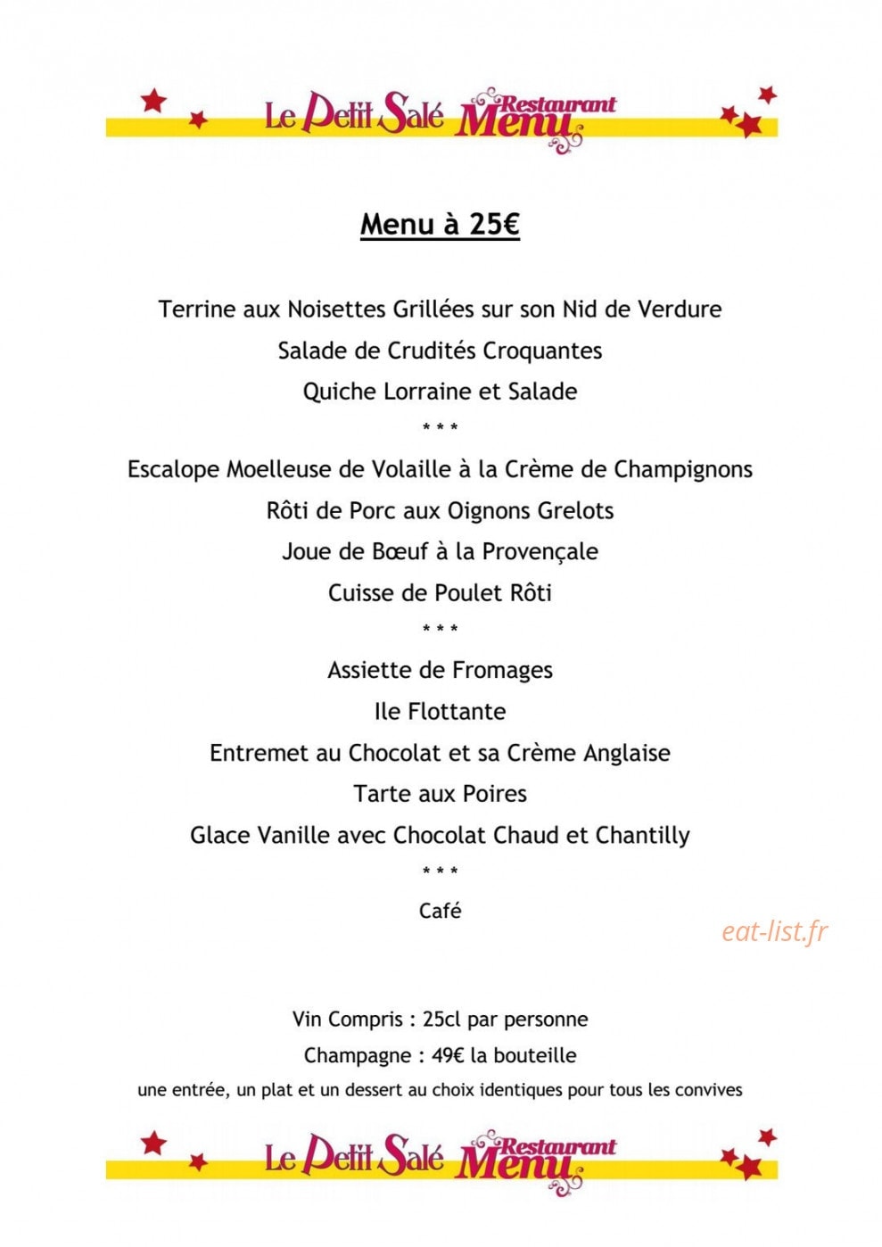 Le petit salé — carte page 4