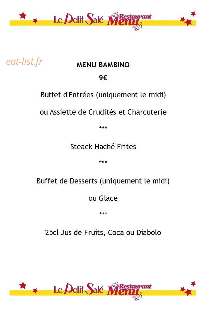 Le petit salé — carte page 3