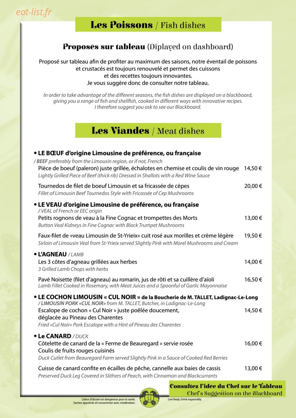 Hôtel de France — carte page 5