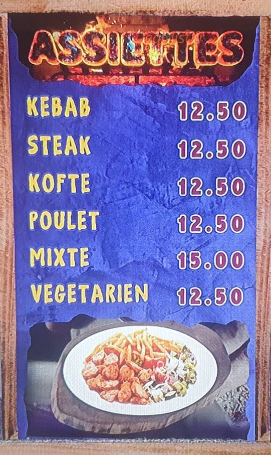 Dounia Kebab — carte page 2