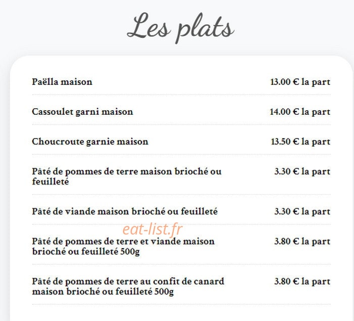 La Ptite Chopine — carte page 7