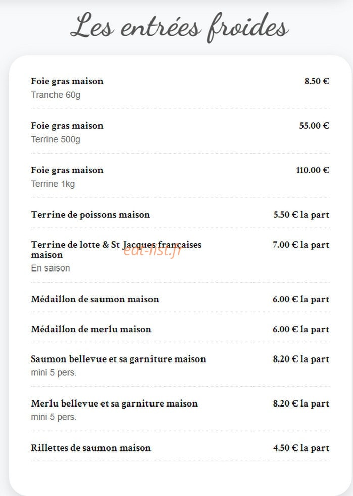 La Ptite Chopine — carte page 3