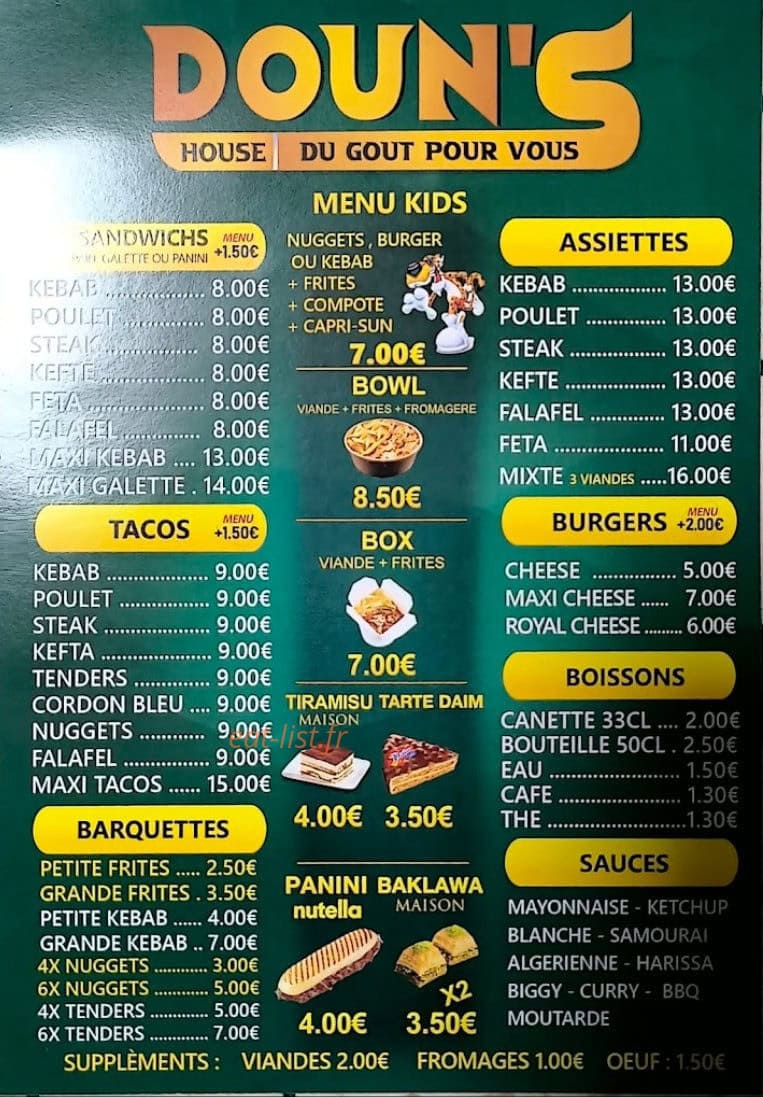 Douns house — carte page 1