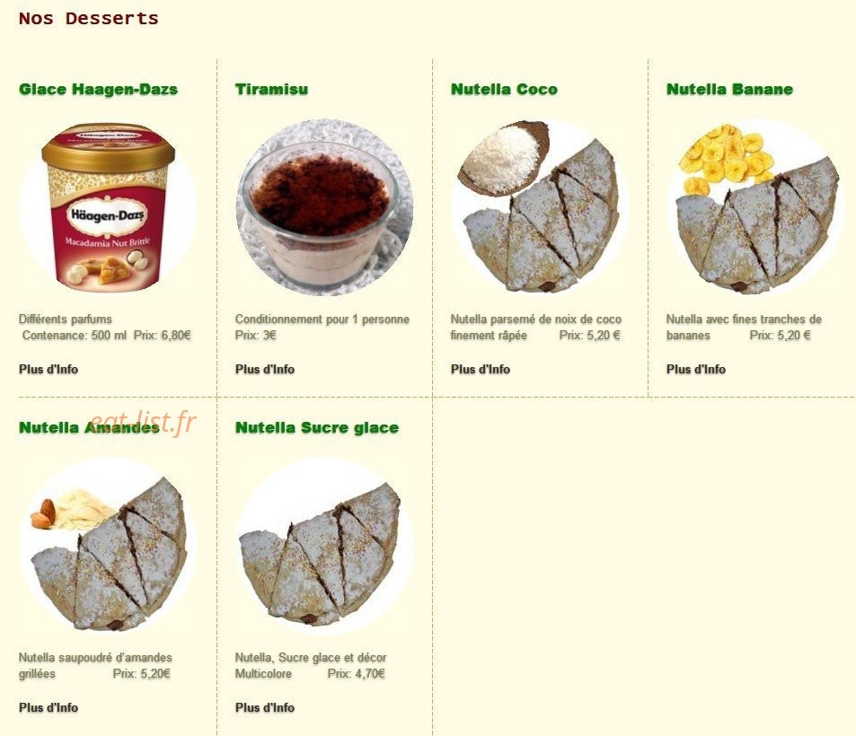 La pizzeria Maestria — carte page 3