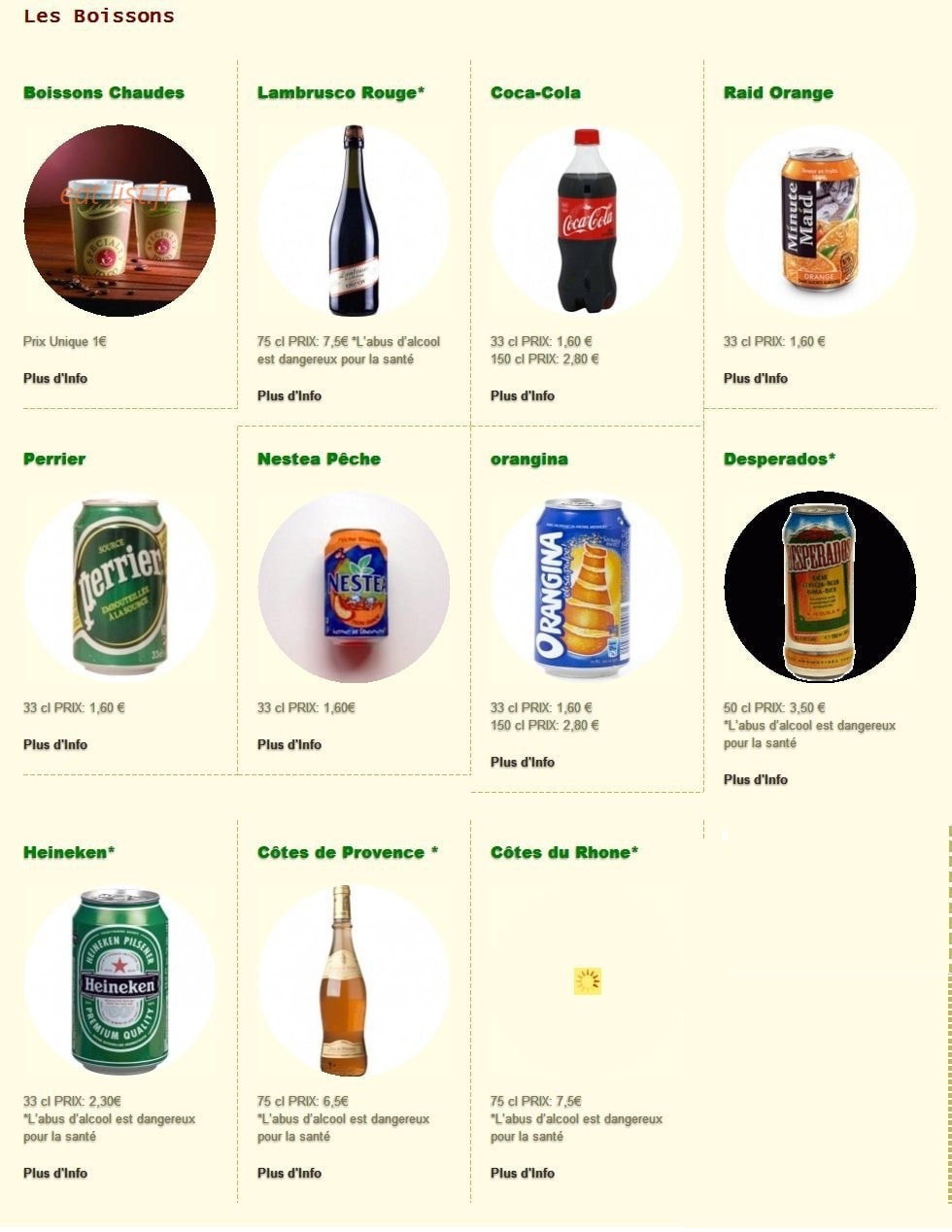 La pizzeria Maestria — carte page 2