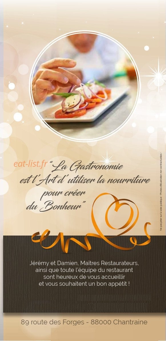 La Chaumière — carte page 10