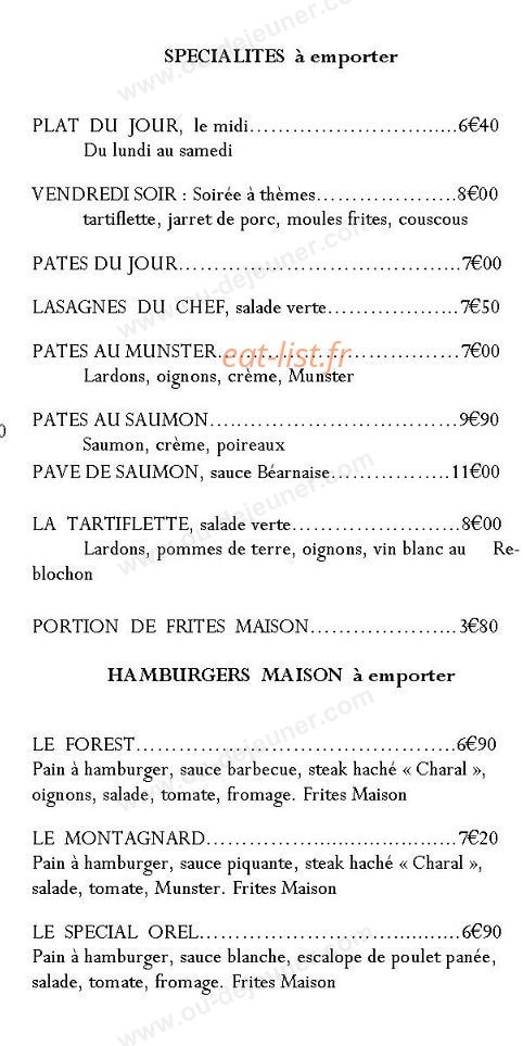 Le P'tit Resto — carte page 6