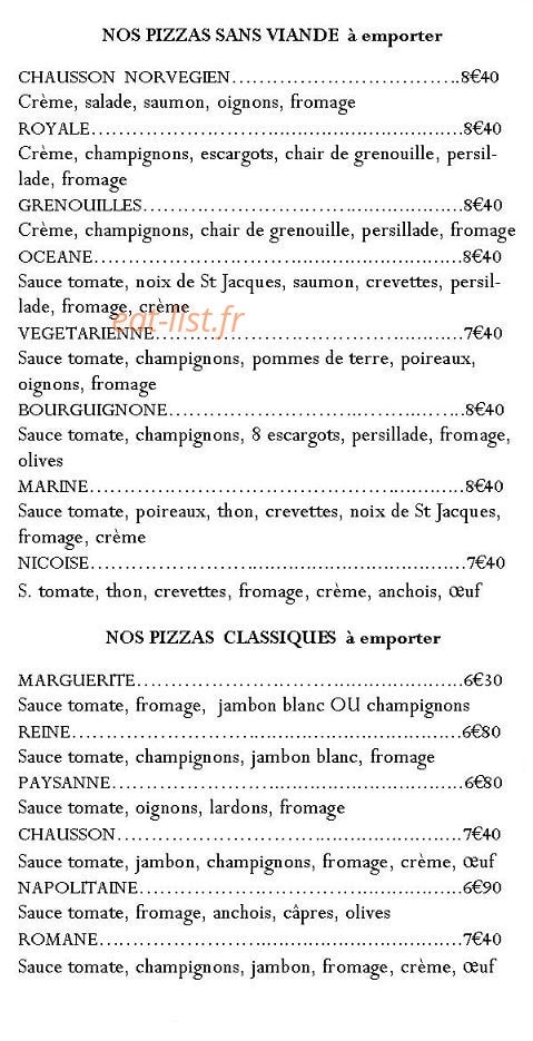 Le P'tit Resto — carte page 4