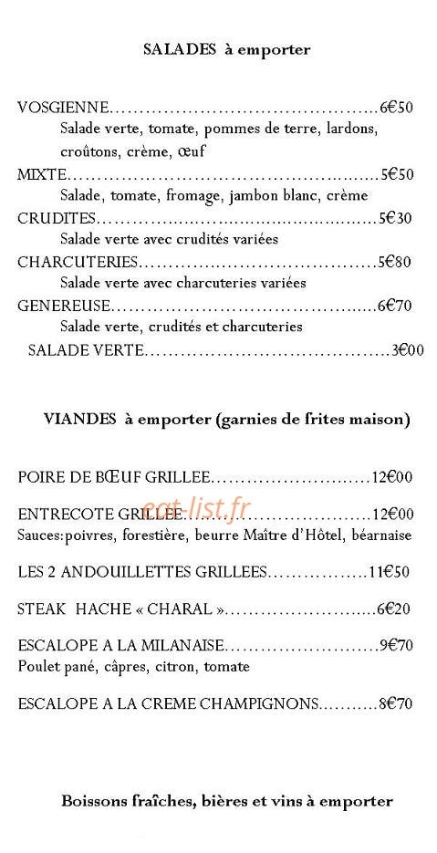 Le P'tit Resto — carte page 5