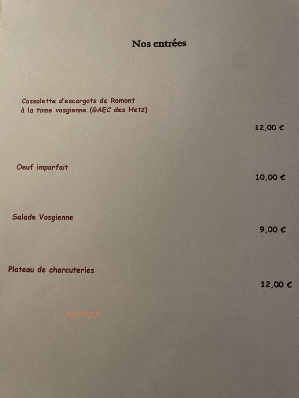 Le Local — carte page 2