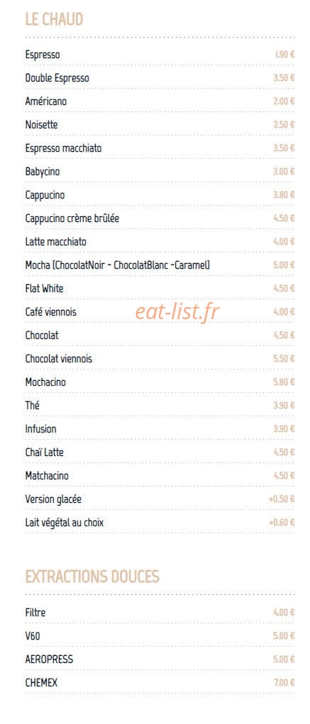 Caféine — carte page 1