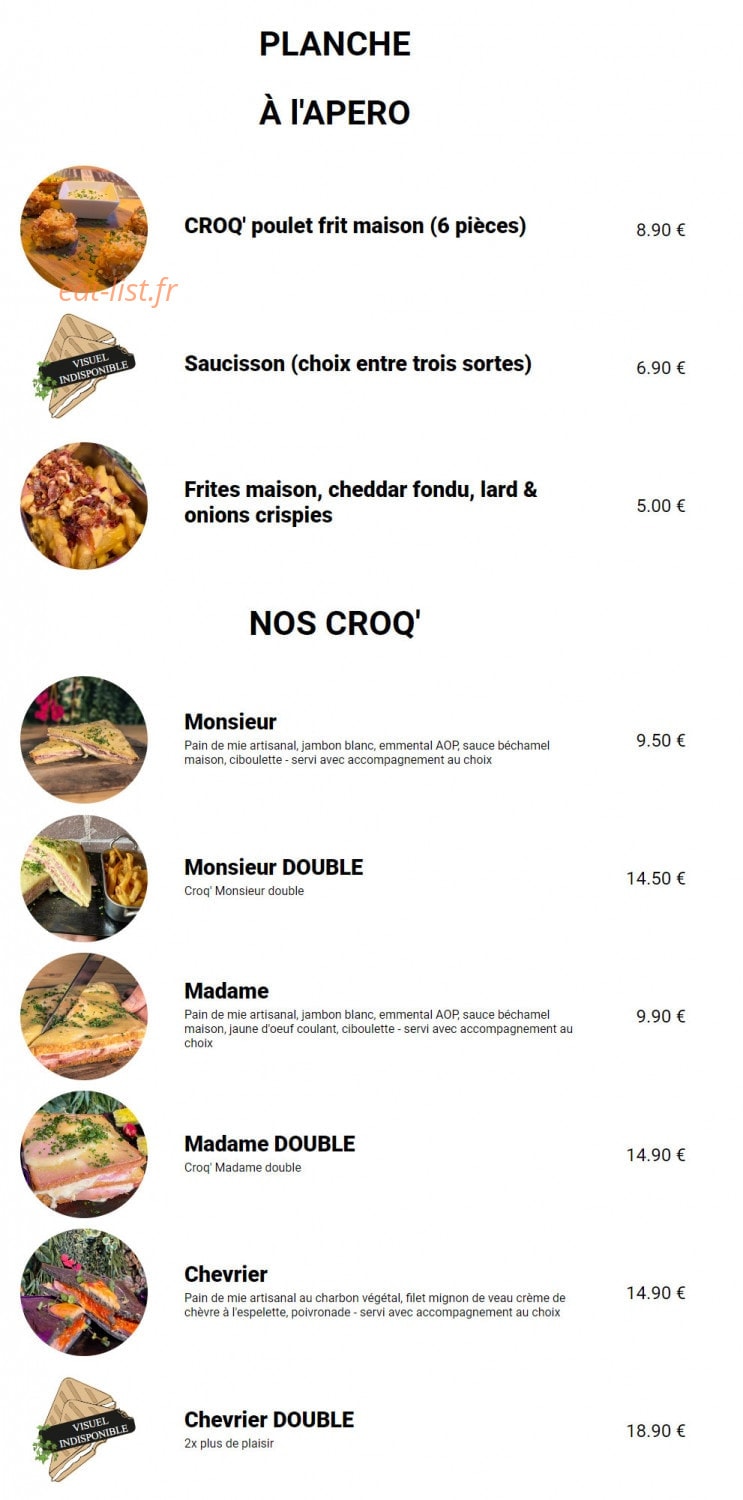 Croq'Moi Là — carte page 1
