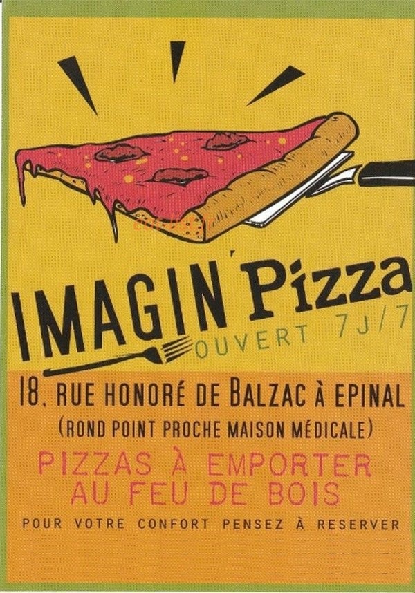 imagin'pizza — carte page 1