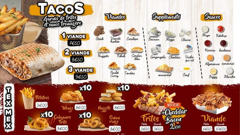King Pizza — carte page 4