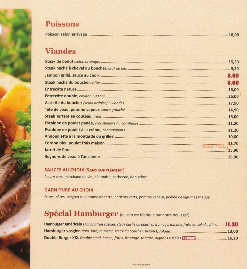La Brasserie De Jeuxey — carte page 5