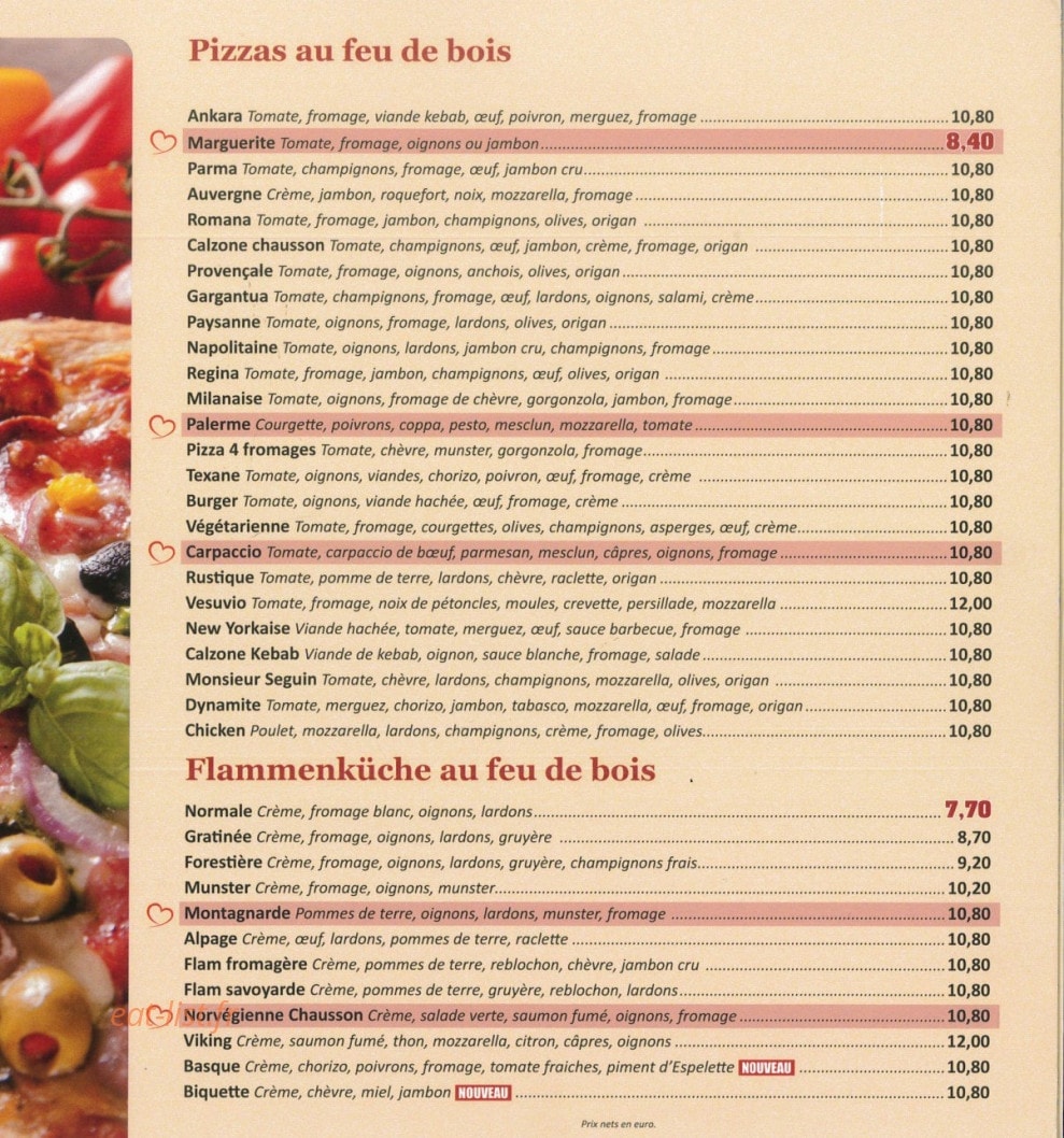 La Brasserie De Jeuxey — carte page 3