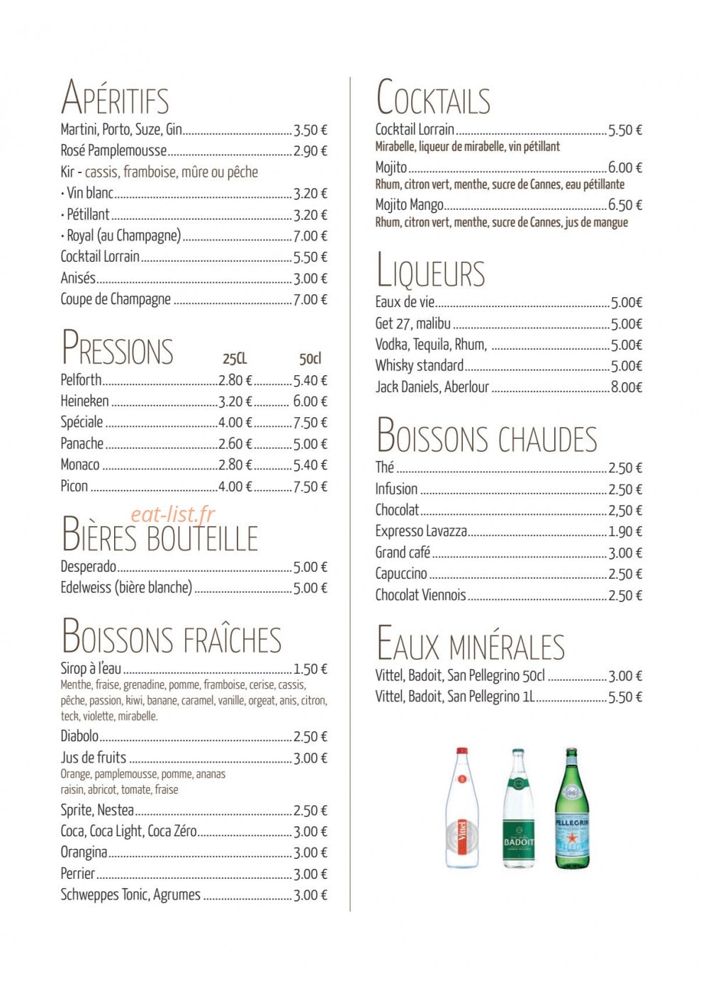 La Capitainerie — carte page 1