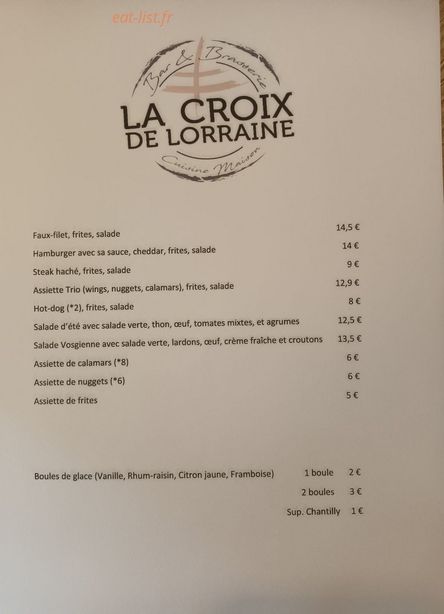 La Croix de Lorraine — carte page 1