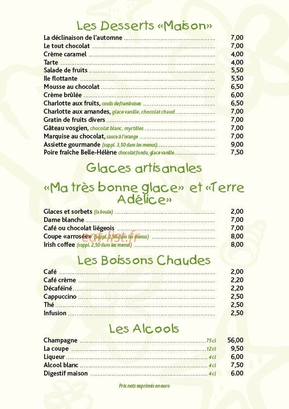 Le Bagatelle — carte page 6