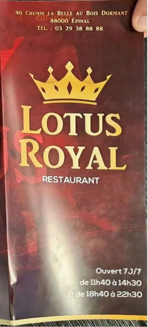 Le Lotus Royal — carte page 1