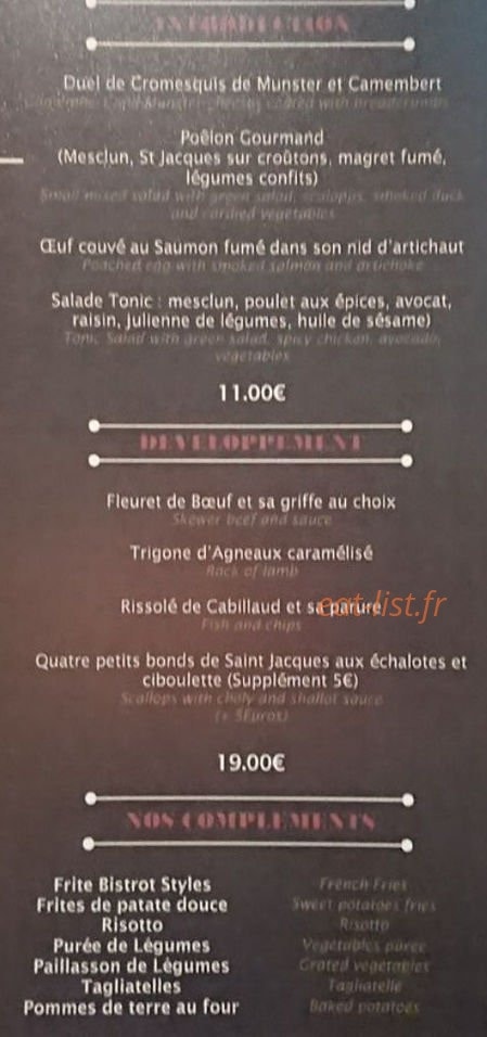Le Mouton Blanc — carte page 2
