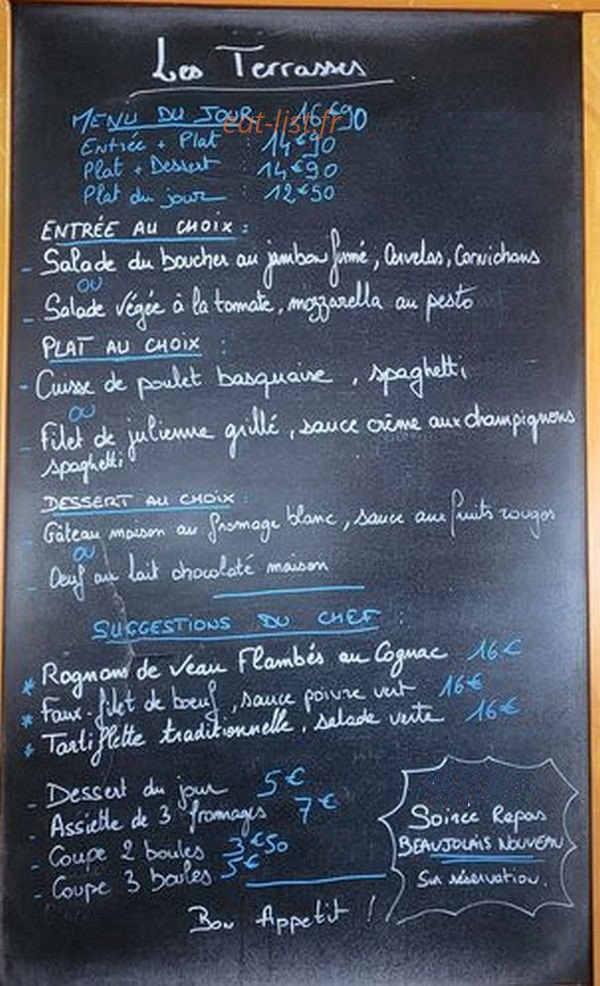 Les Terrasses — carte page 1