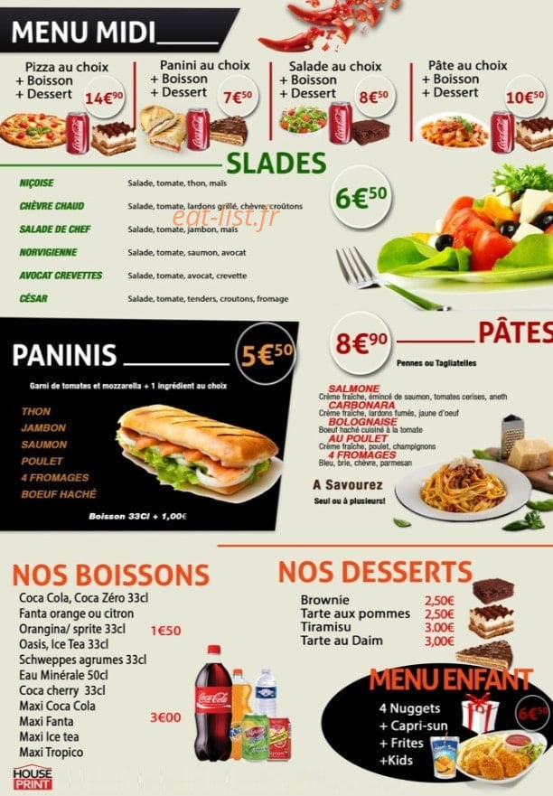 Regal House — carte page 4