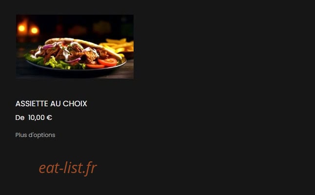 RN FOOD — carte page 8
