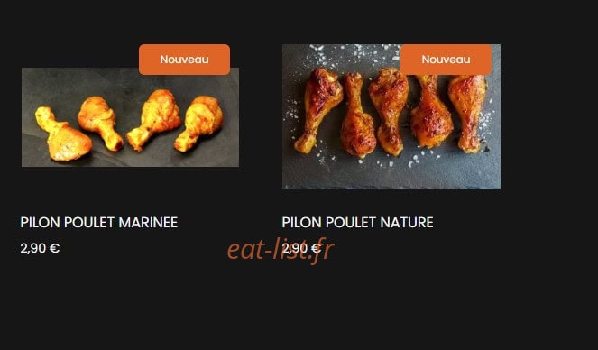 RN FOOD — carte page 10
