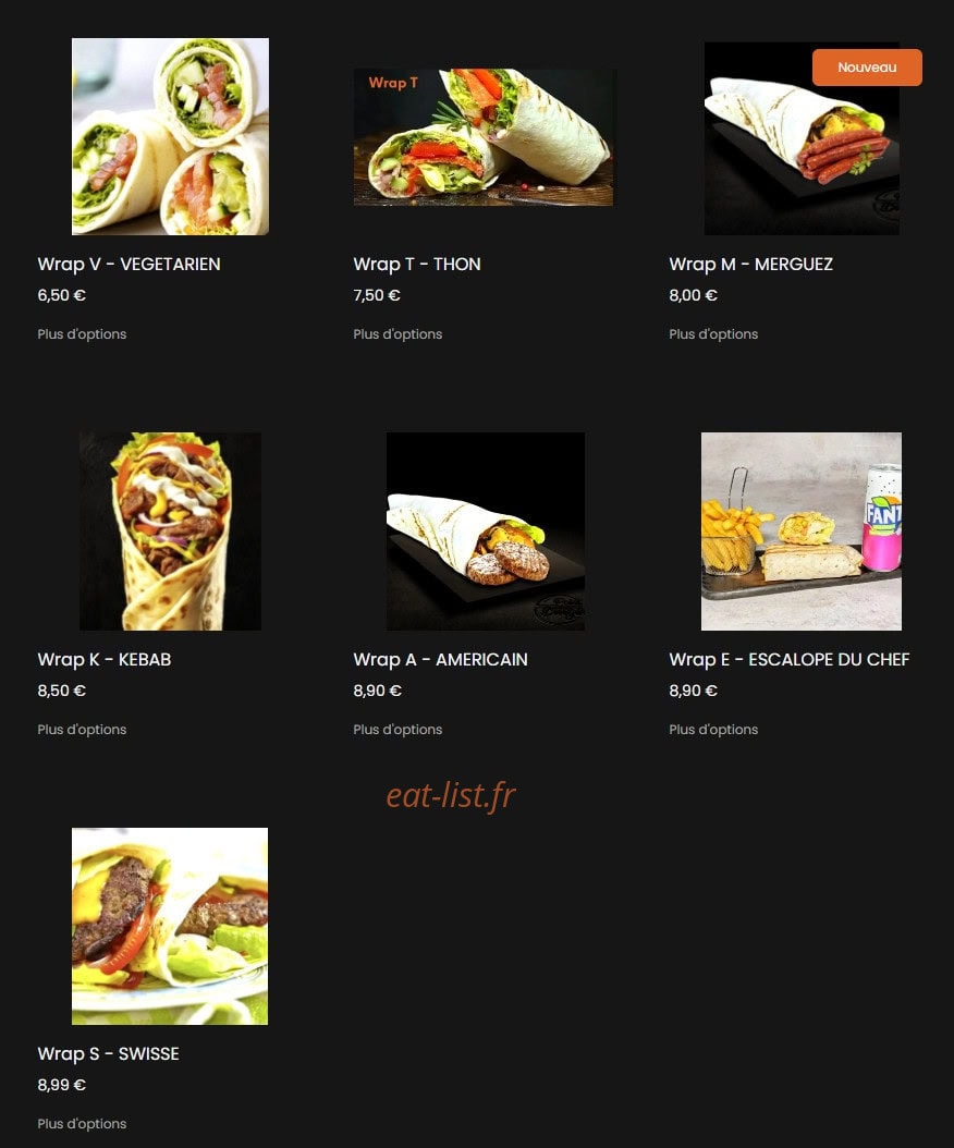 RN FOOD — carte page 2
