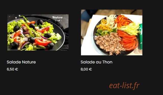 RN FOOD — carte page 11