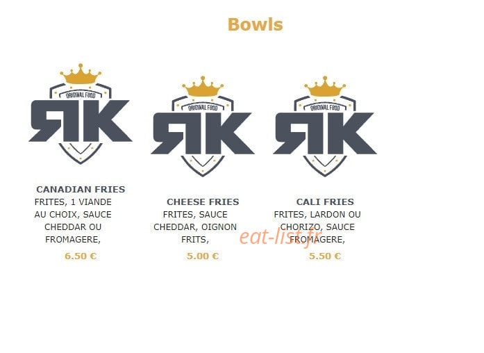 Royal Kebab — carte page 2