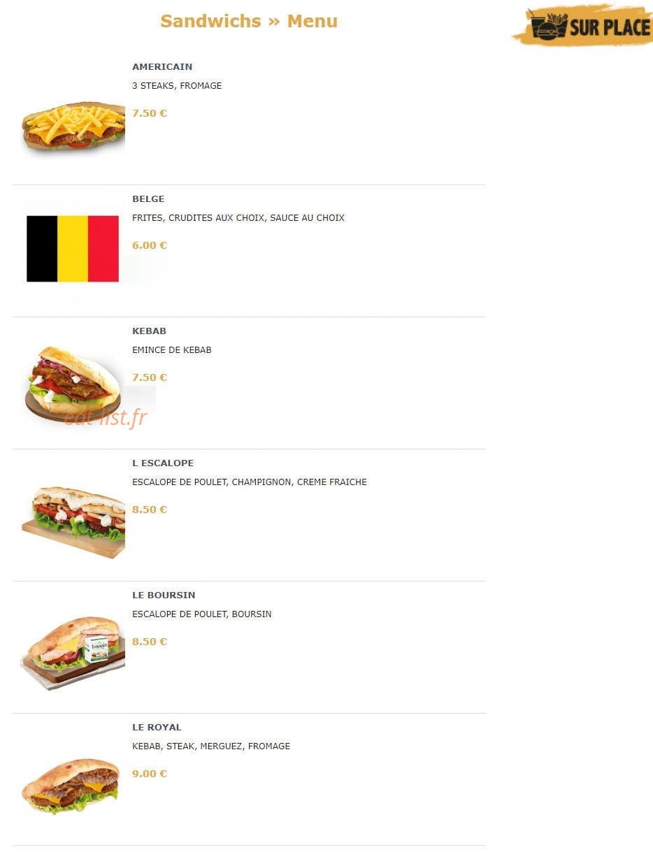 Royal Kebab — carte page 20
