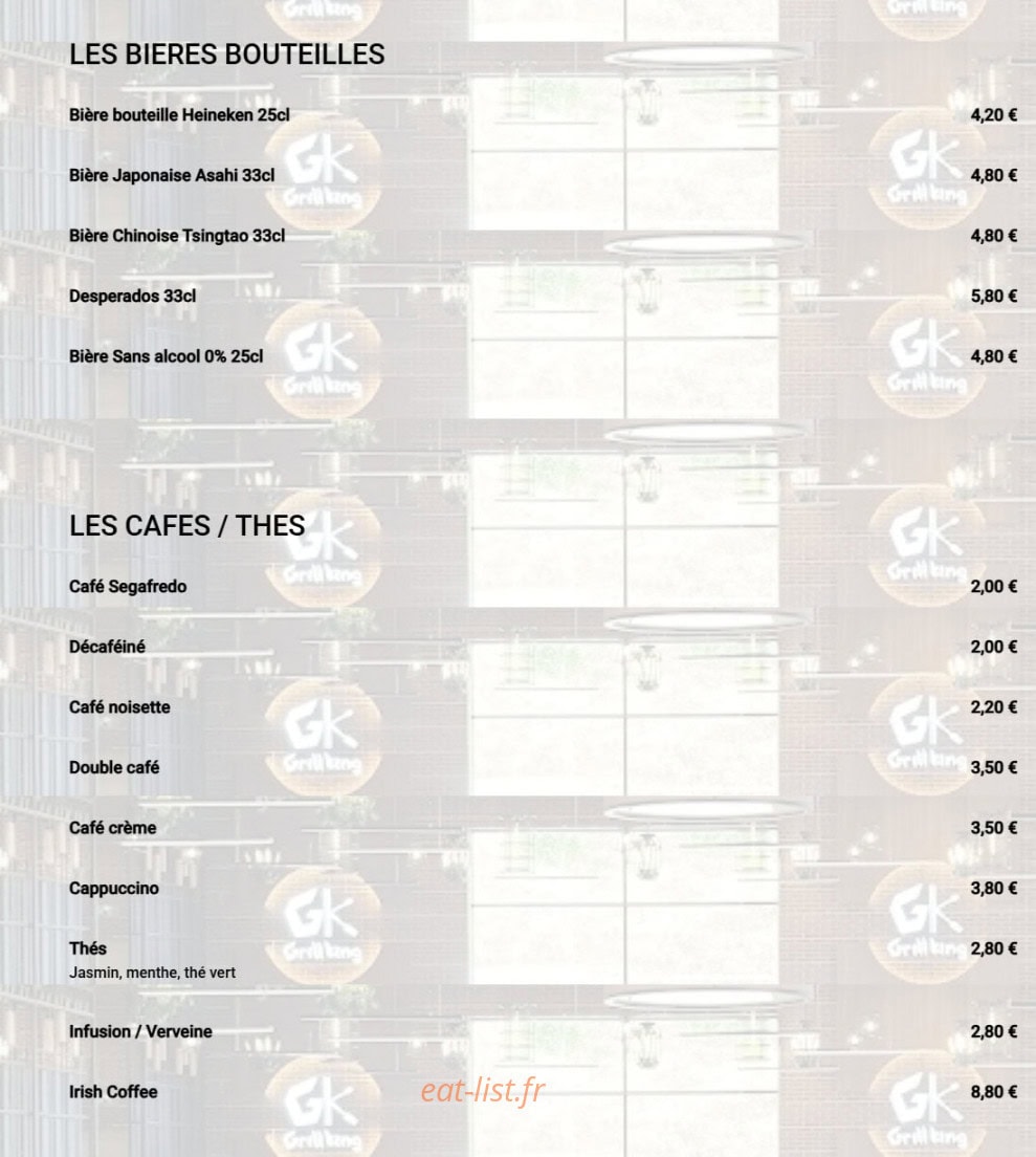 Grill King — carte page 6