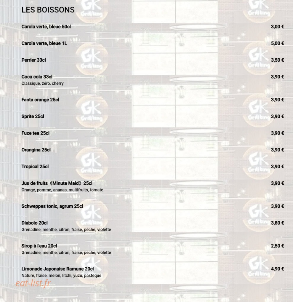 Grill King — carte page 4